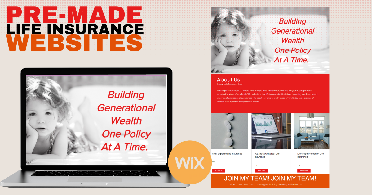 Pre-Made Life Insurance Website