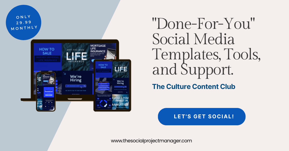 Social Media Content Monthly Subscription